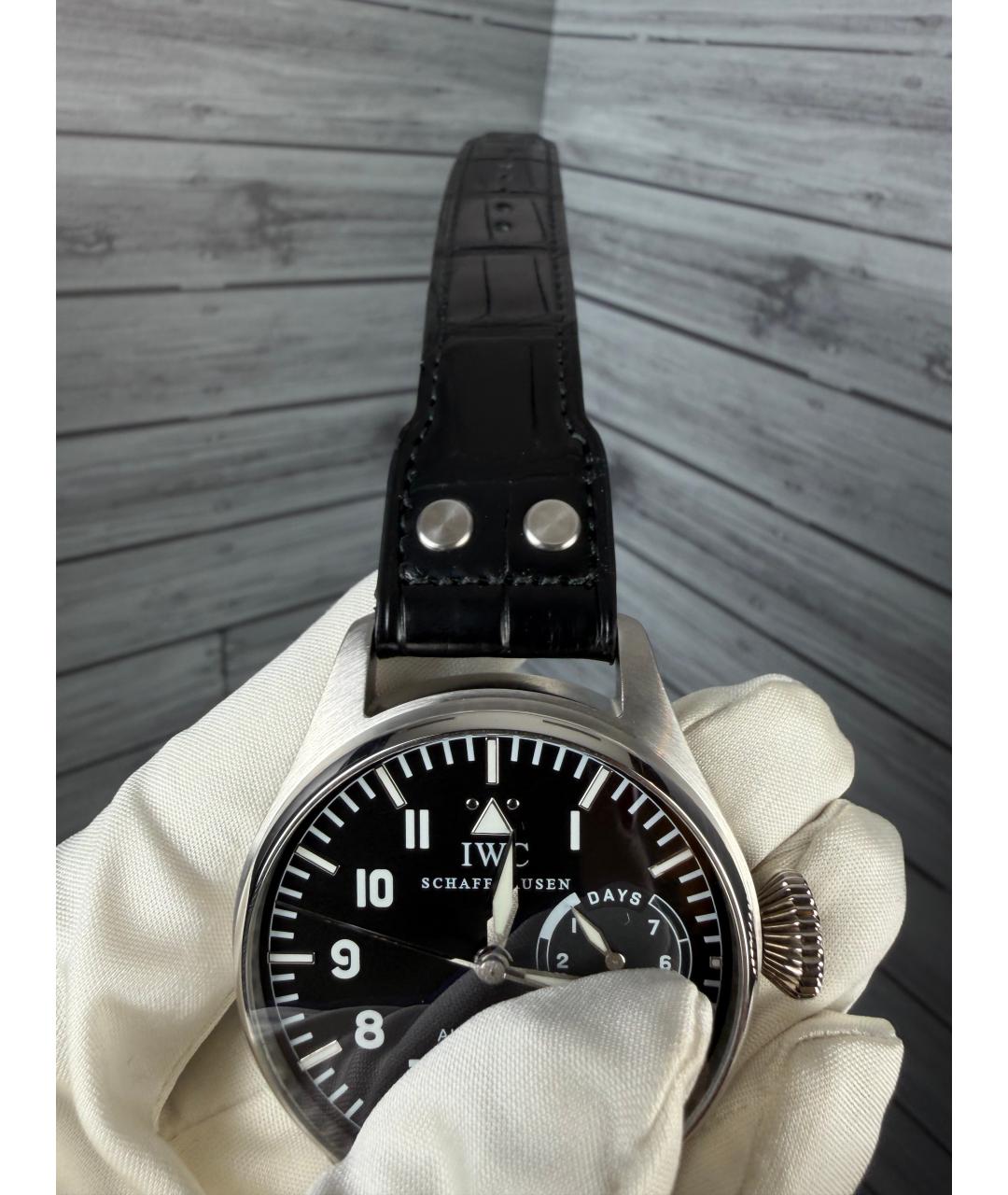 IWC Черные платиновые часы, фото 6