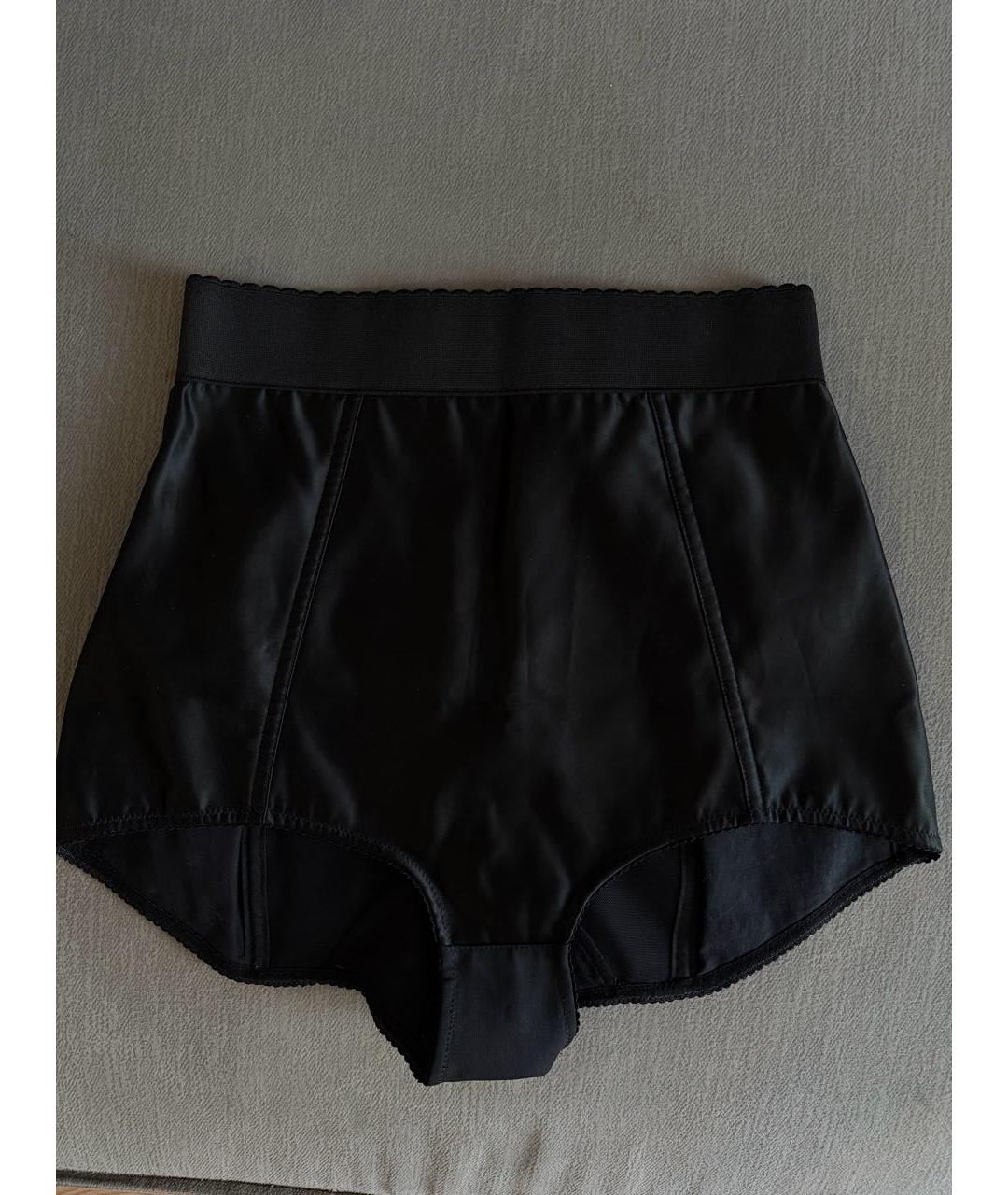 DOLCE&GABBANA Черные полиэстеровые шорты, фото 4