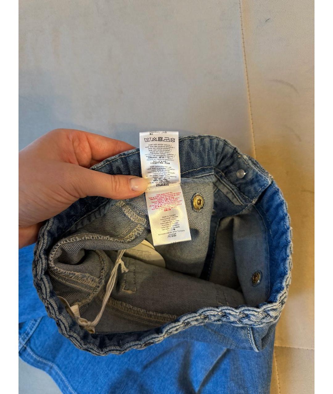 CHLOE Синяя деним юбка, фото 5