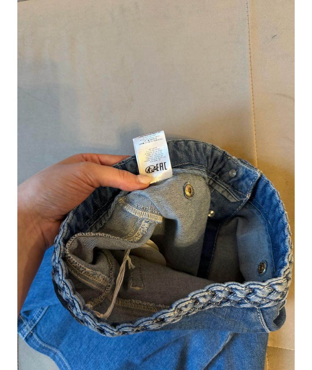 CHLOE Синяя деним юбка, фото 6