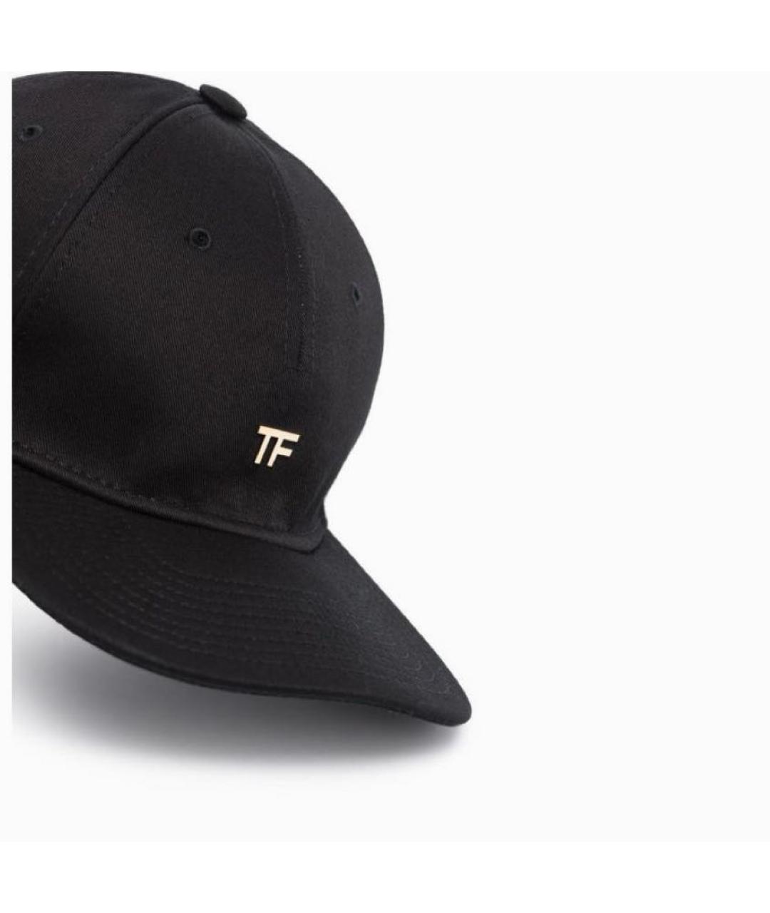 TOM FORD Черная хлопковая кепка/бейсболка, фото 4