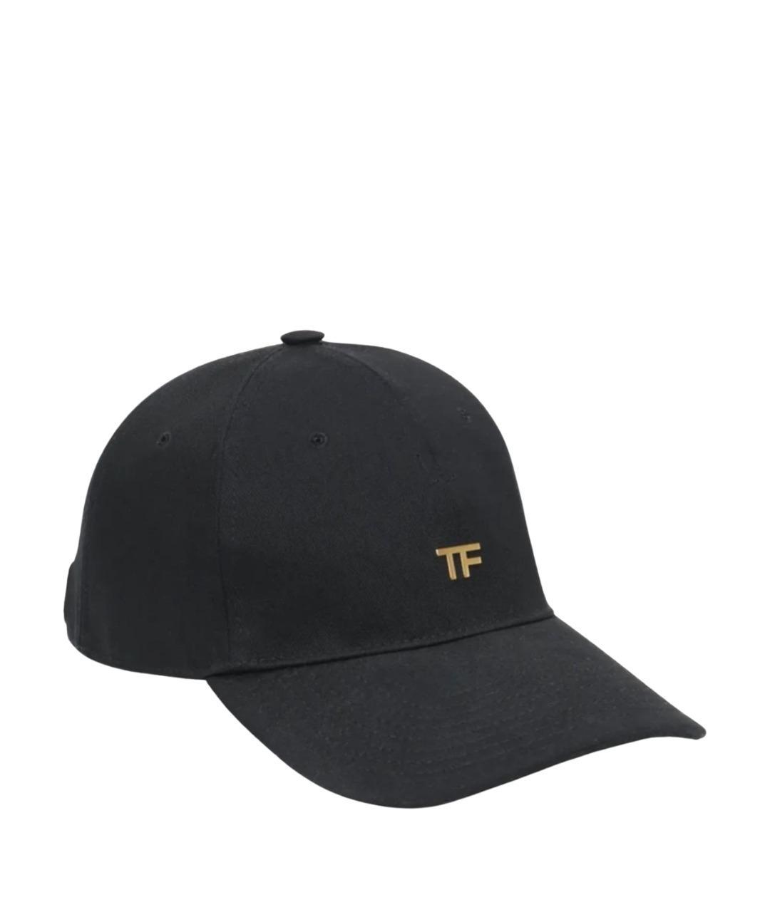 TOM FORD Черная хлопковая кепка/бейсболка, фото 1