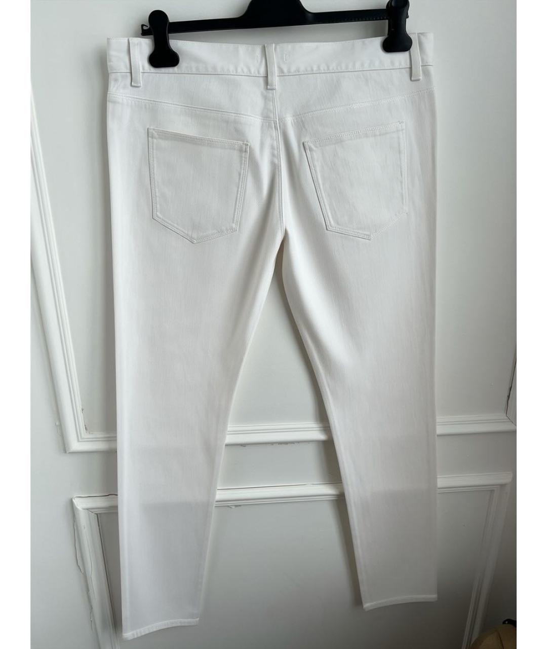 PRADA Белые хлопко-эластановые джинсы скинни, фото 2