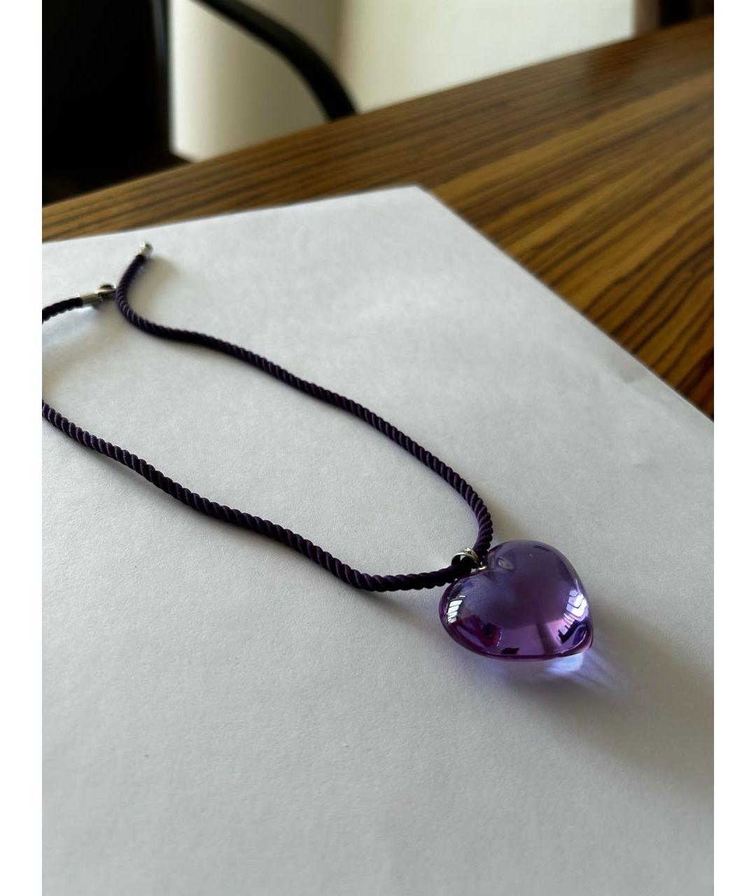 BACCARAT Фиолетовый серебряный кулон, фото 2