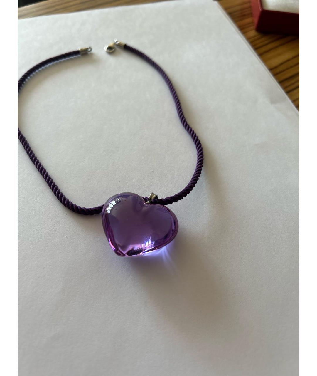 BACCARAT Фиолетовый серебряный кулон, фото 4