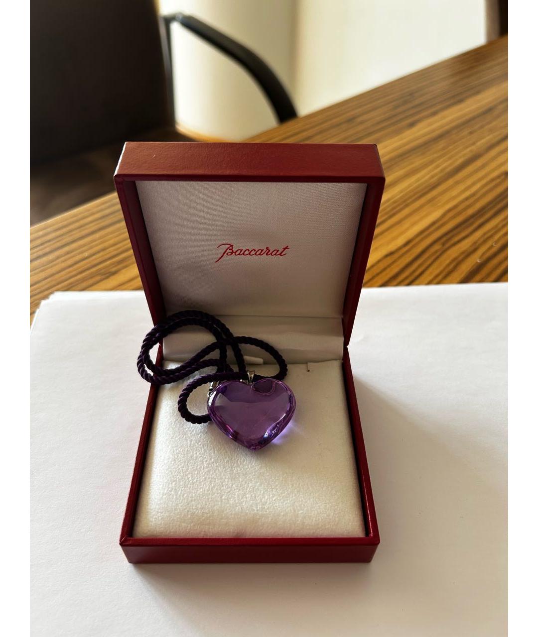 BACCARAT Фиолетовый серебряный кулон, фото 7