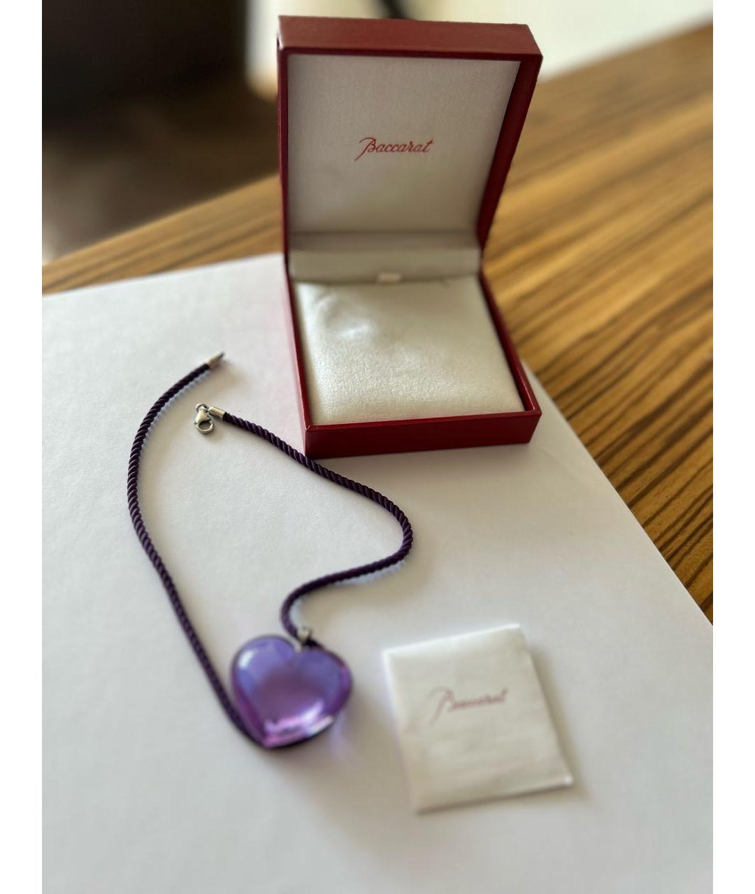 BACCARAT Фиолетовый серебряный кулон, фото 8