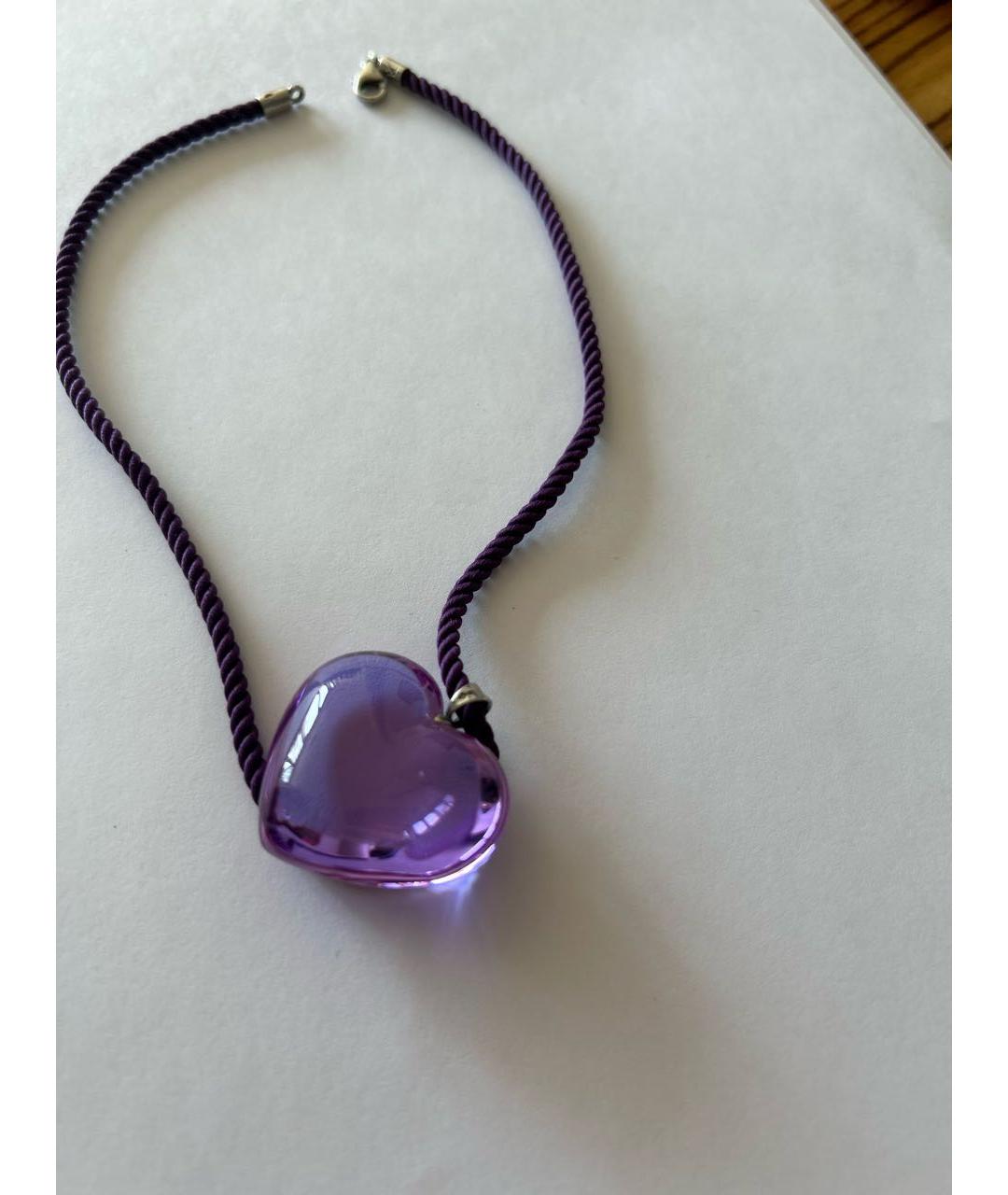 BACCARAT Фиолетовый серебряный кулон, фото 5