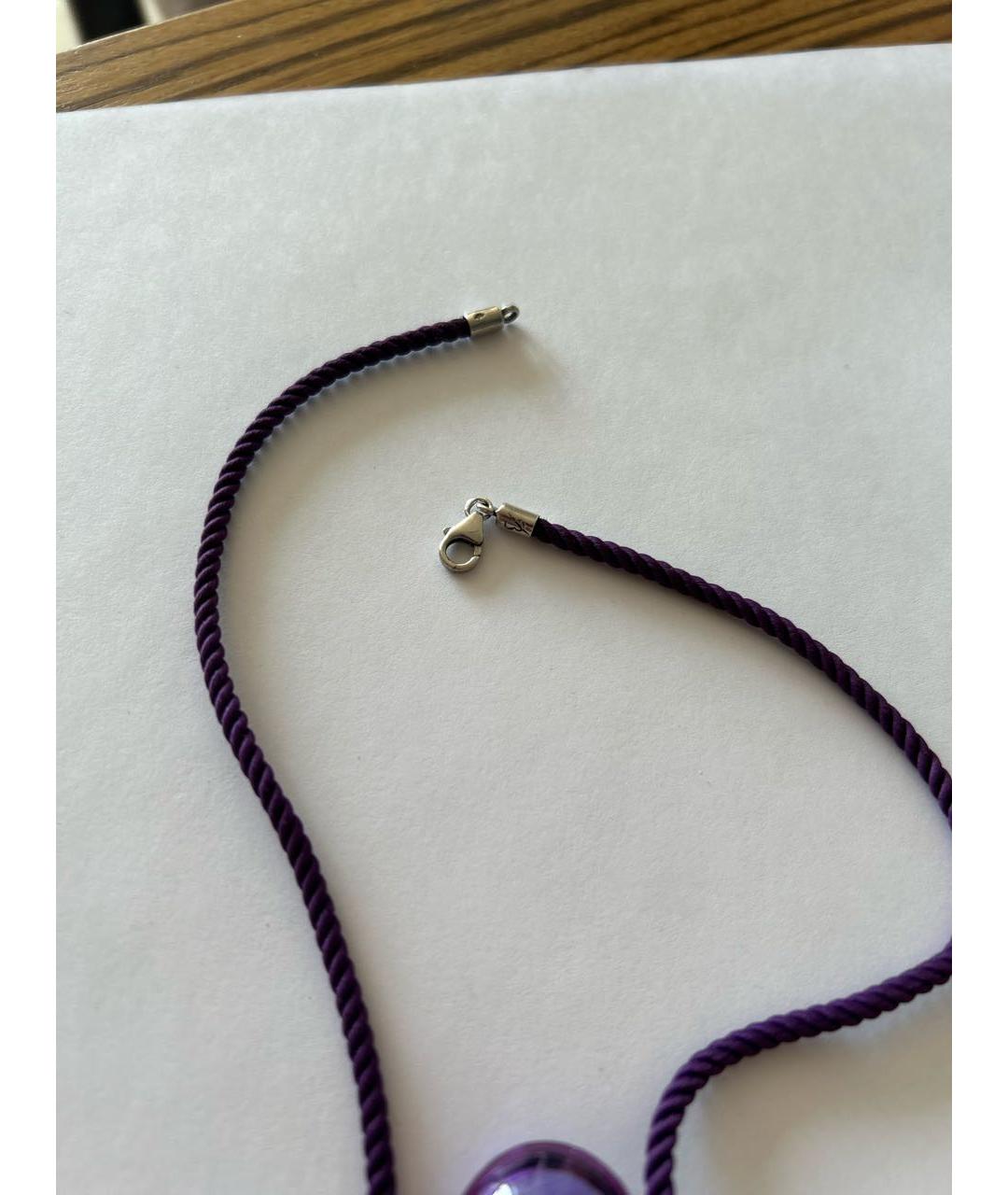 BACCARAT Фиолетовый серебряный кулон, фото 6