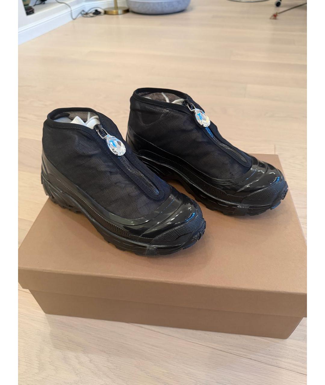 BURBERRY Черные текстильные кроссовки, фото 2