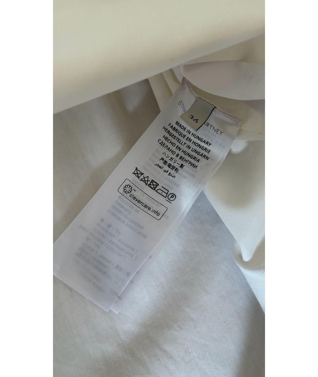 STELLA MCCARTNEY Белая хлопковая рубашка, фото 5