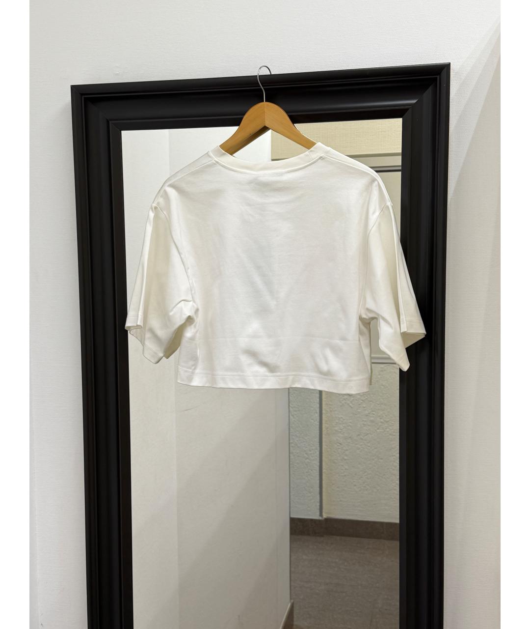 DOLCE&GABBANA Белая полиэстеровая футболка, фото 8