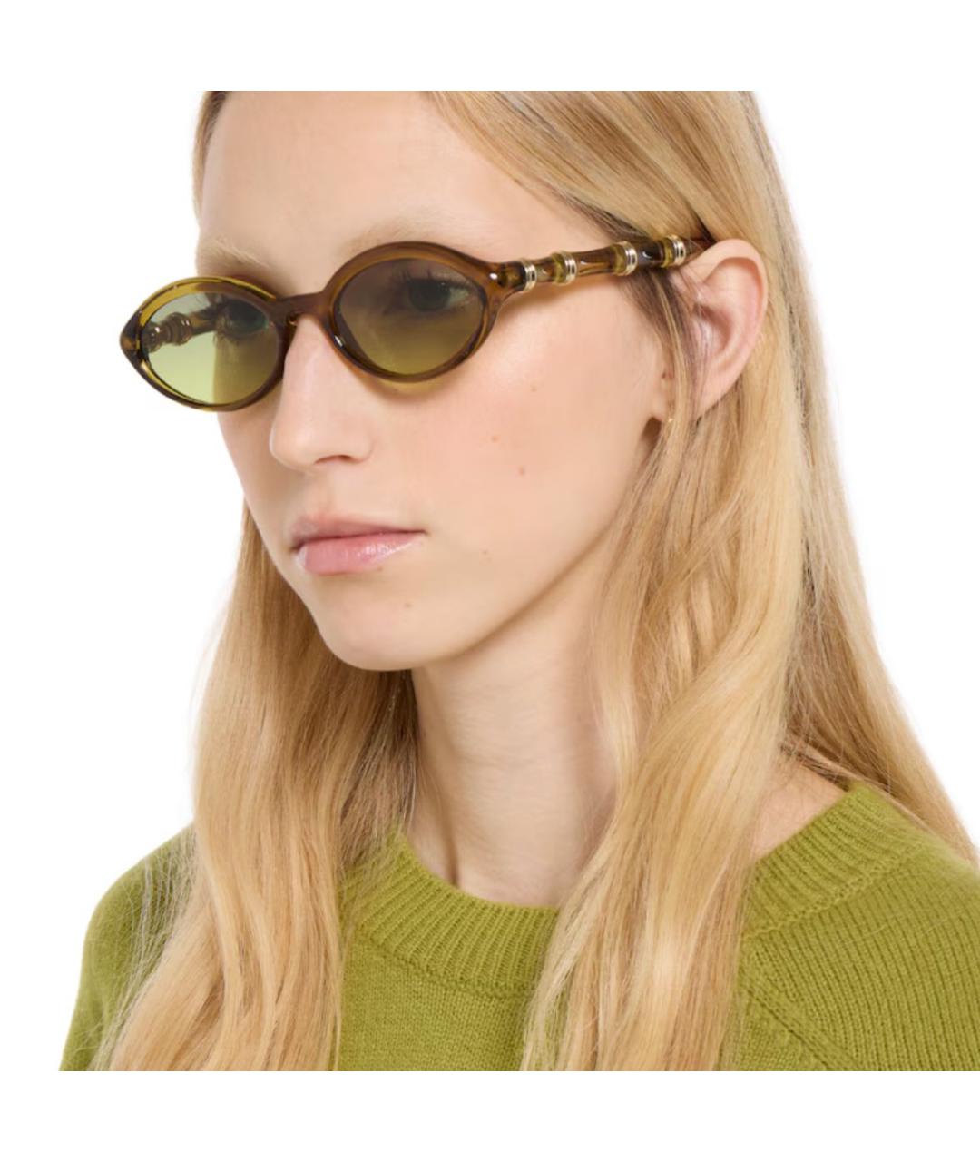 GUCCI Зеленые солнцезащитные очки, фото 3