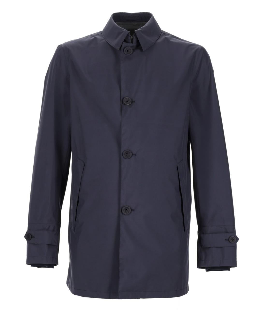 HERNO Синяя полиэстеровая куртка, фото 1