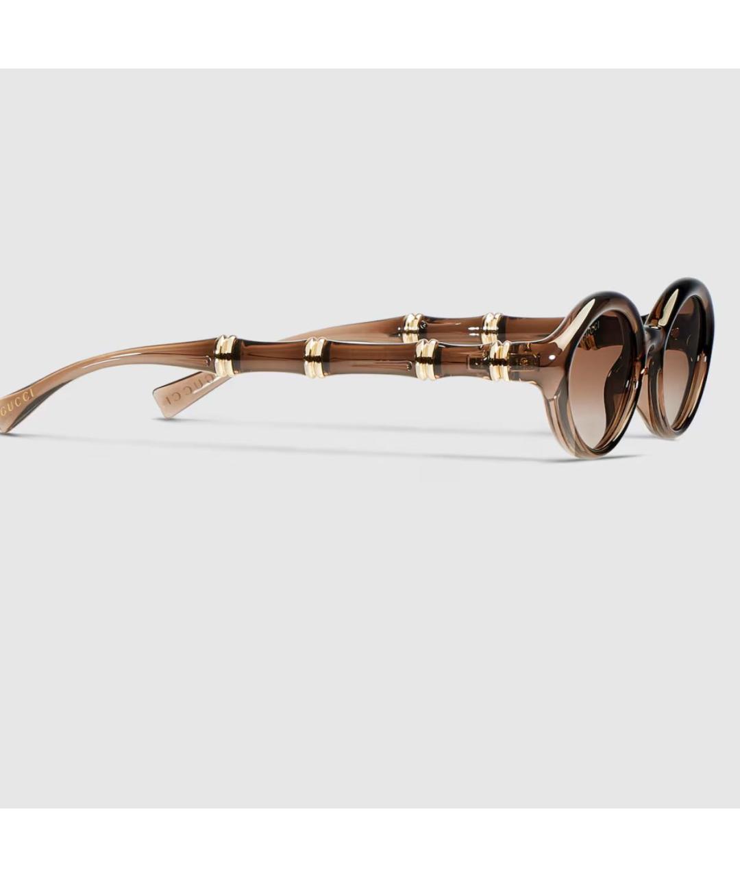 GUCCI Коричневые солнцезащитные очки, фото 2