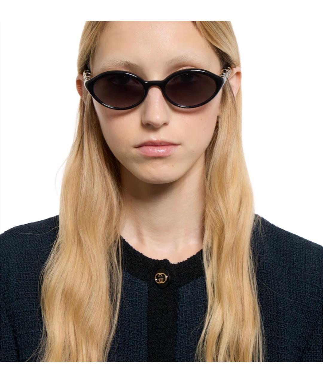GUCCI Черные солнцезащитные очки, фото 3