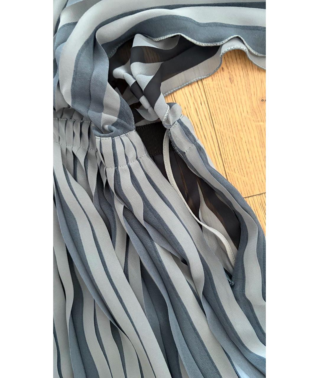 CHRISTIAN DIOR Голубое полиэстеровое коктейльное платье, фото 4