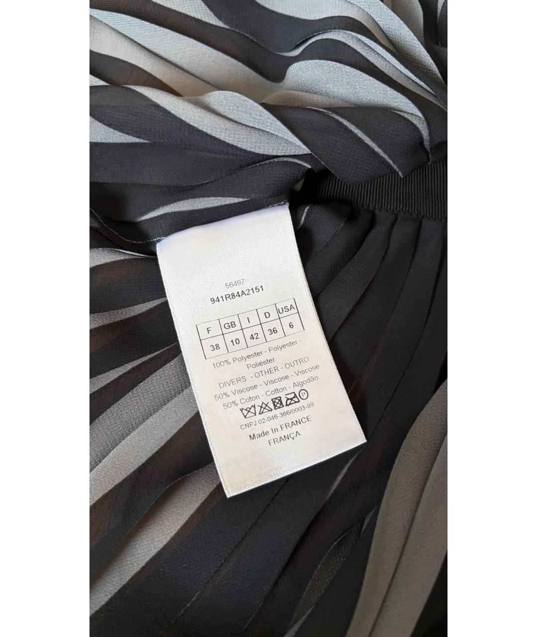 CHRISTIAN DIOR Голубое полиэстеровое коктейльное платье, фото 5