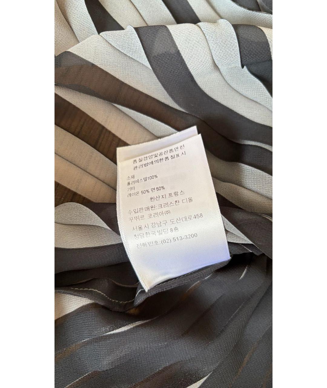 CHRISTIAN DIOR Голубое полиэстеровое коктейльное платье, фото 6