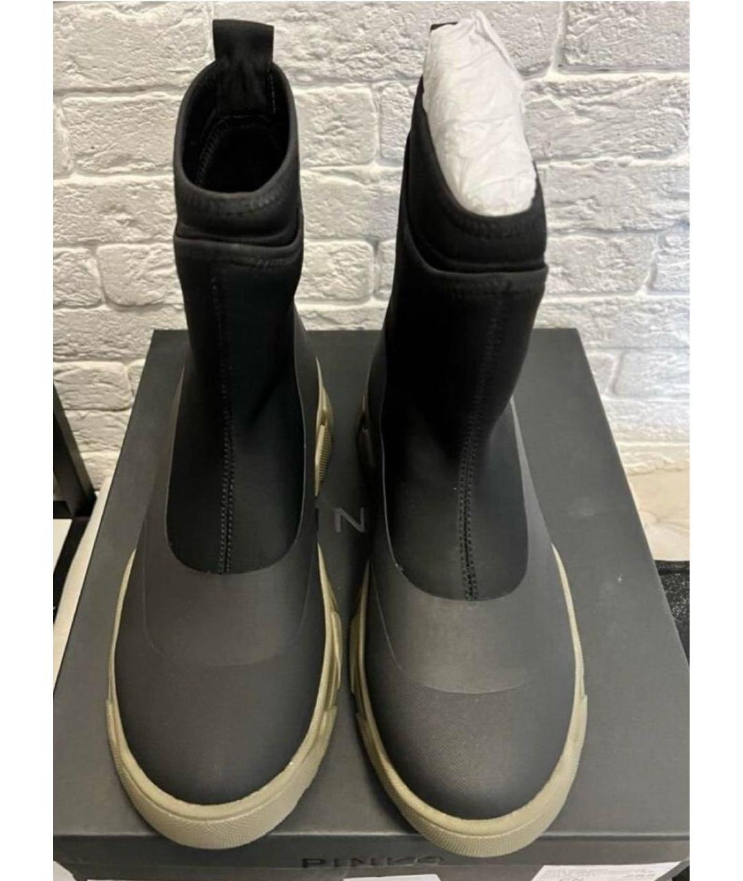 PINKO Черные ботинки, фото 5