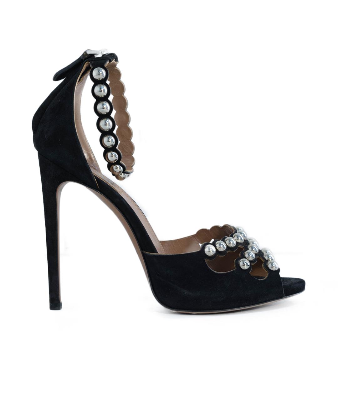 ALAIA Черные замшевые босоножки, фото 1