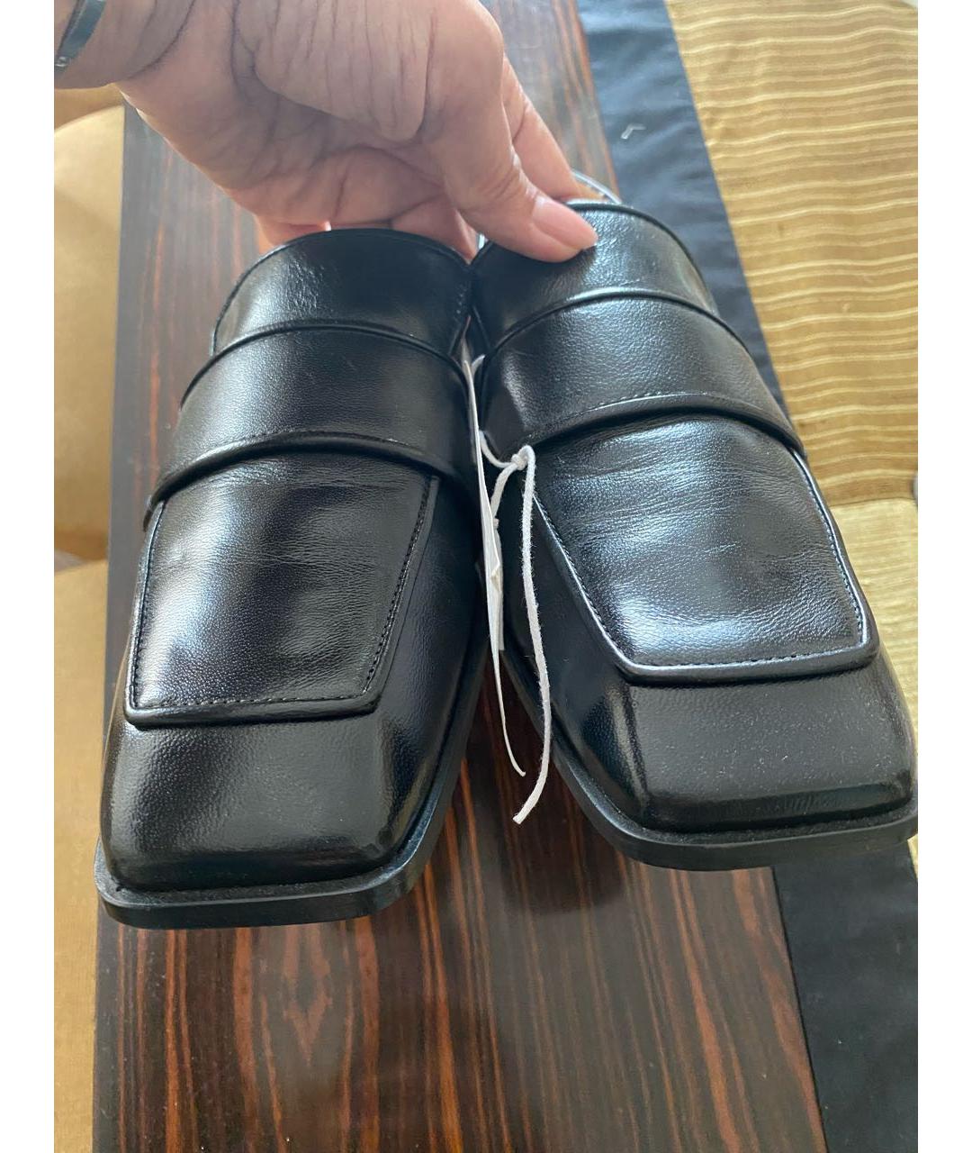 COS Черные кожаные лоферы, фото 2