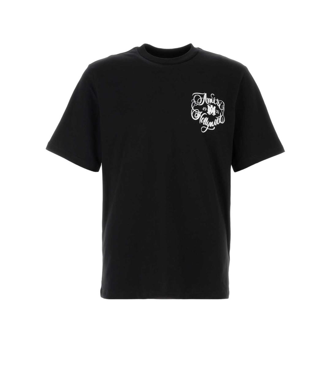 AMIRI Черная хлопковая футболка, фото 1