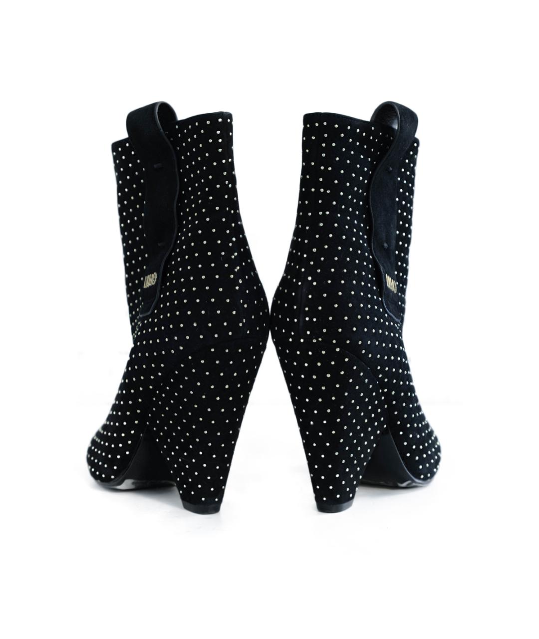 LIU JO Черные кожаные ботильоны, фото 5