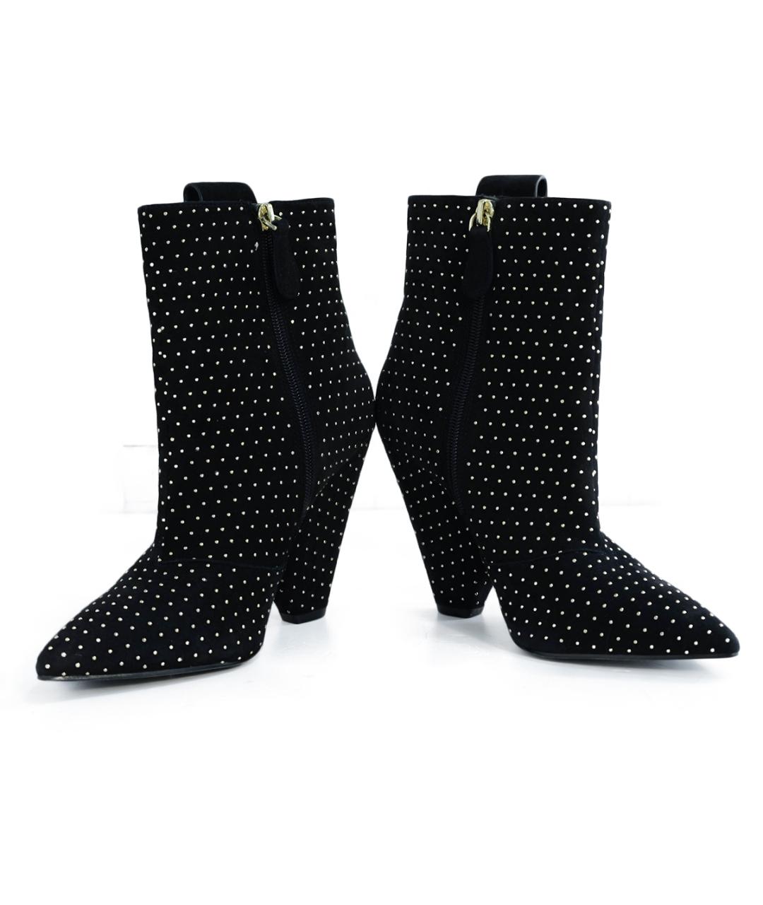 LIU JO Черные кожаные ботильоны, фото 4