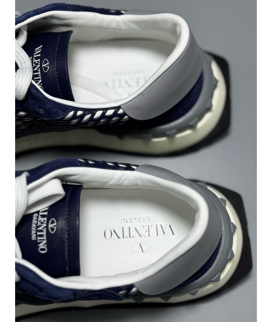 VALENTINO Темно-синие низкие кроссовки / кеды, фото 4