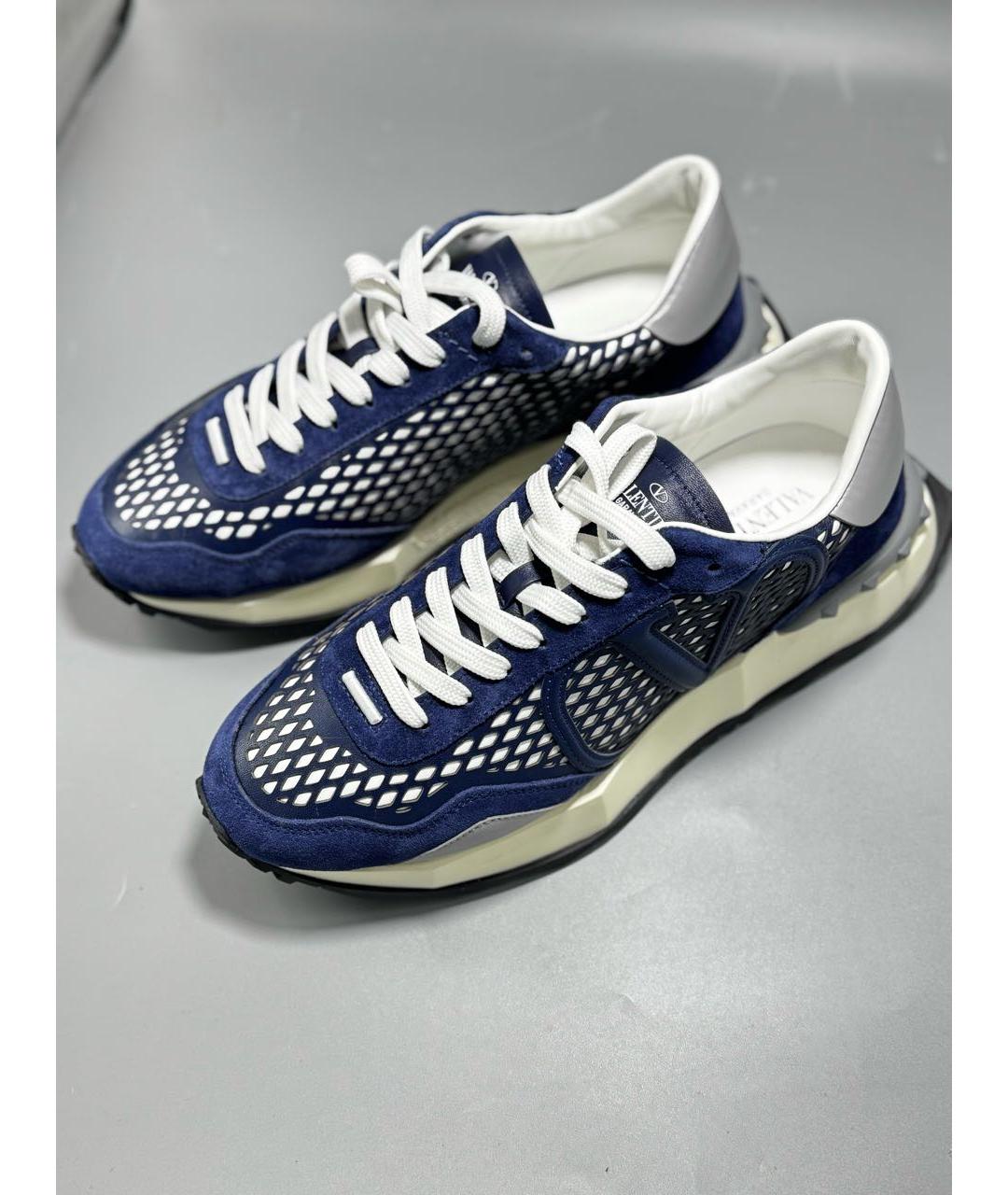VALENTINO Темно-синие низкие кроссовки / кеды, фото 2