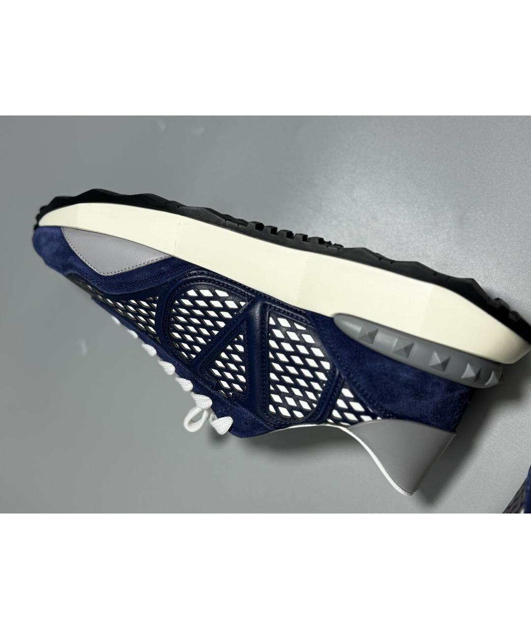 VALENTINO Темно-синие низкие кроссовки / кеды, фото 5