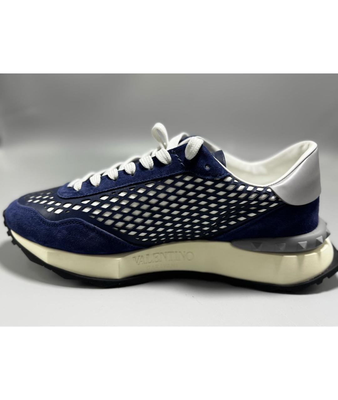 VALENTINO Темно-синие низкие кроссовки / кеды, фото 6