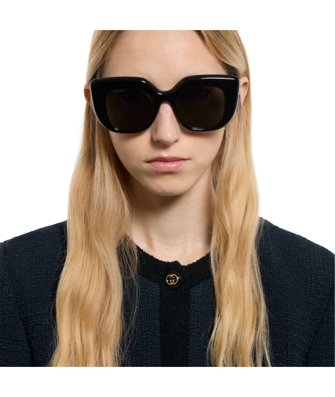 GUCCI Черные солнцезащитные очки, фото 3