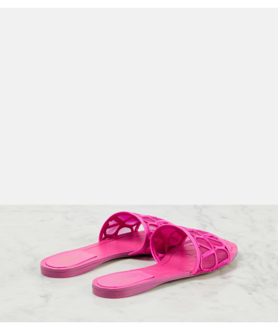 VALENTINO Розовые шлепанцы, фото 4
