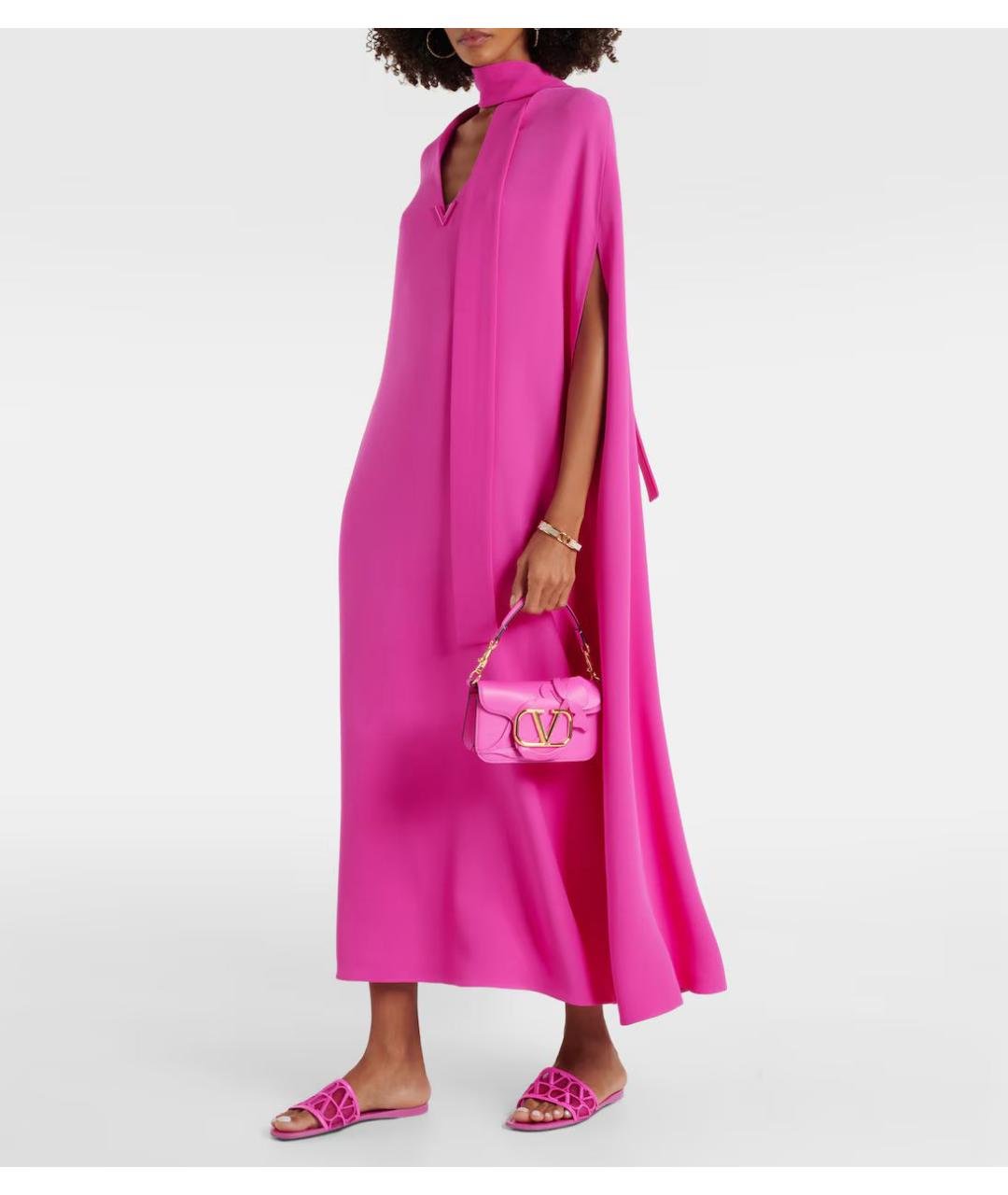 VALENTINO Розовые шлепанцы, фото 3