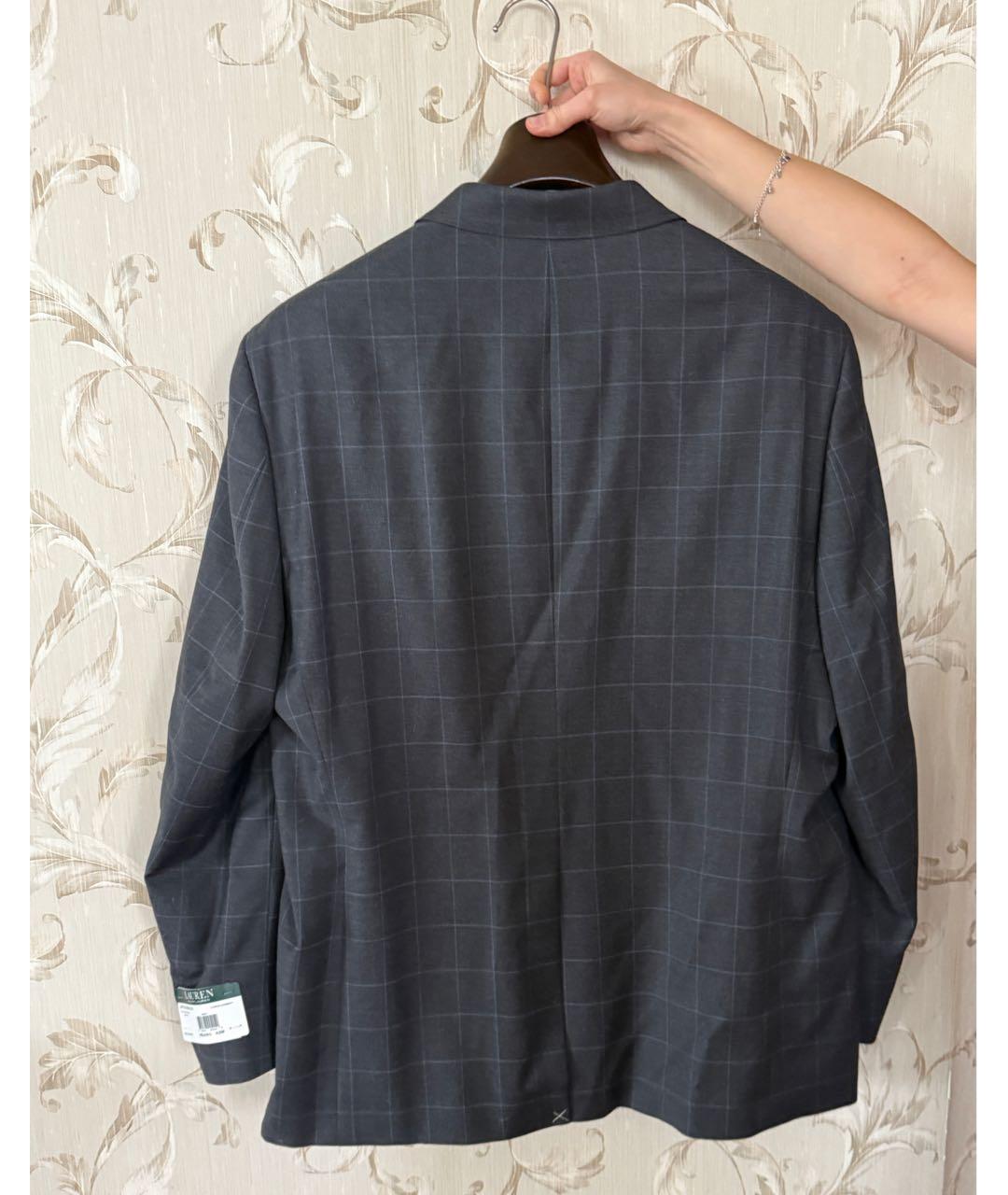 RALPH LAUREN Серый классический костюм, фото 2