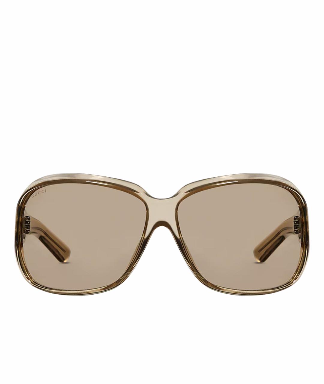 GUCCI Бежевые солнцезащитные очки, фото 1