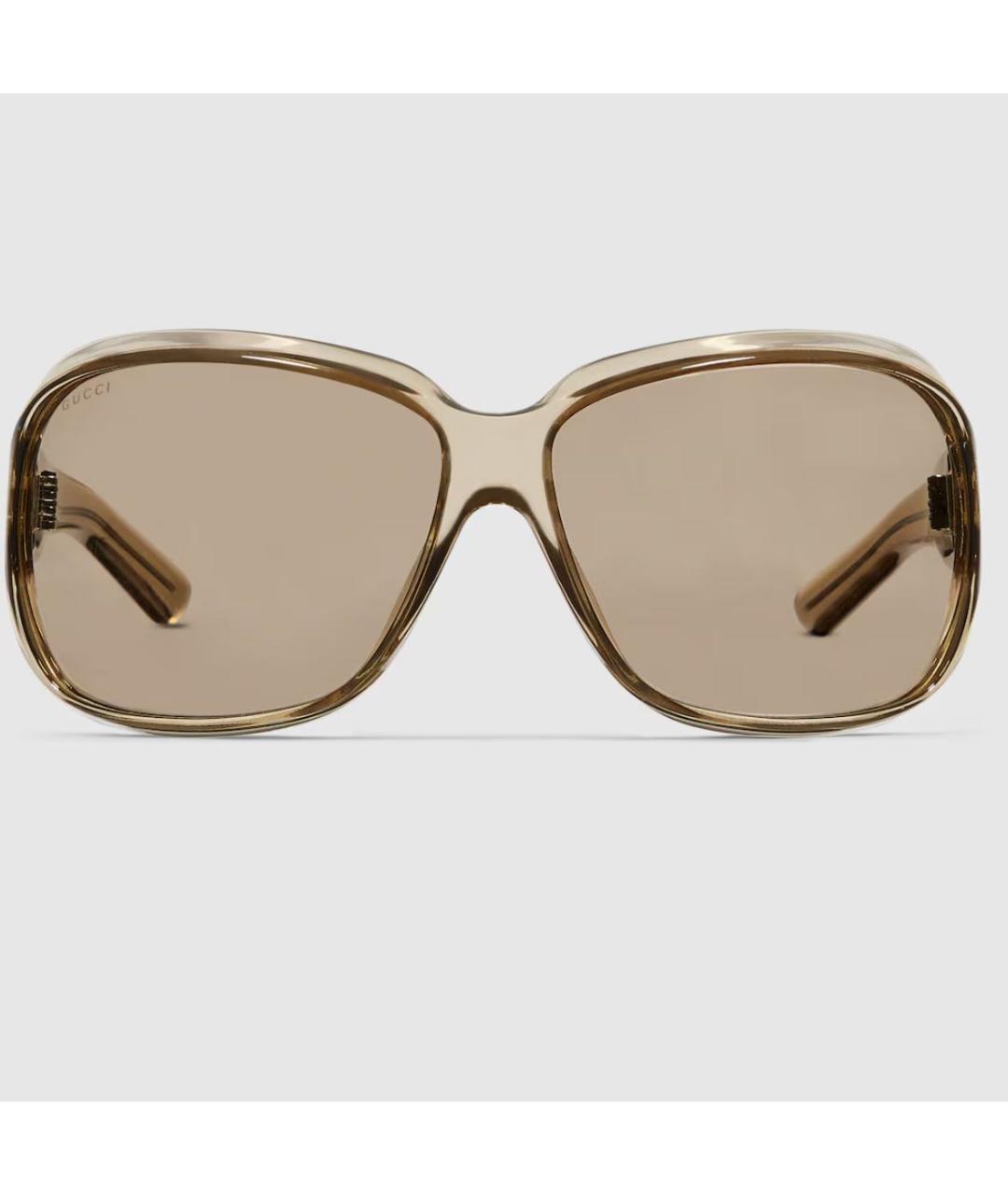 GUCCI Бежевые солнцезащитные очки, фото 5