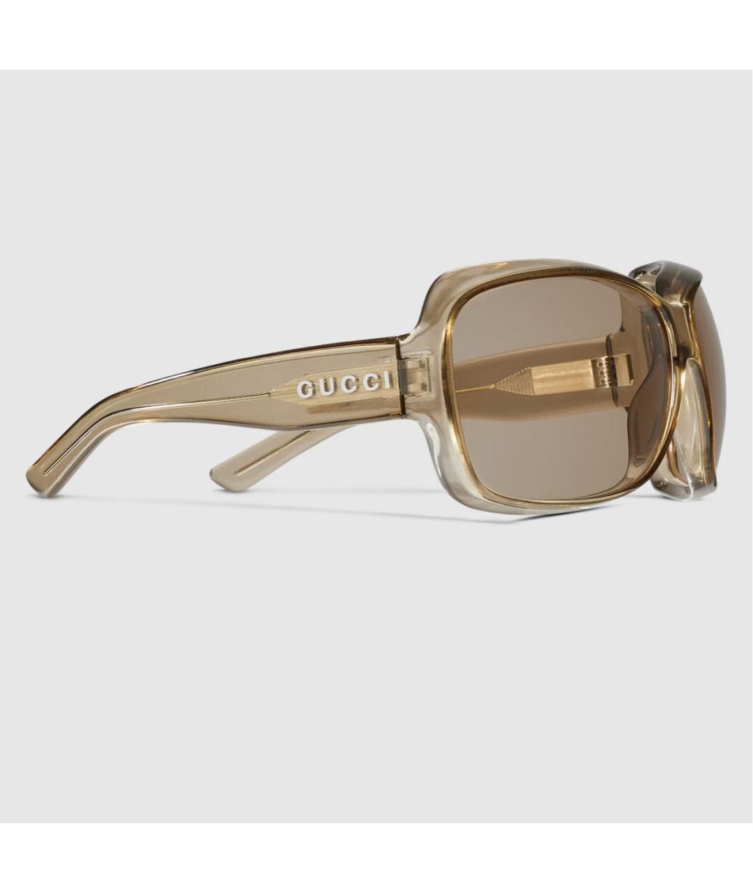 GUCCI Бежевые солнцезащитные очки, фото 2
