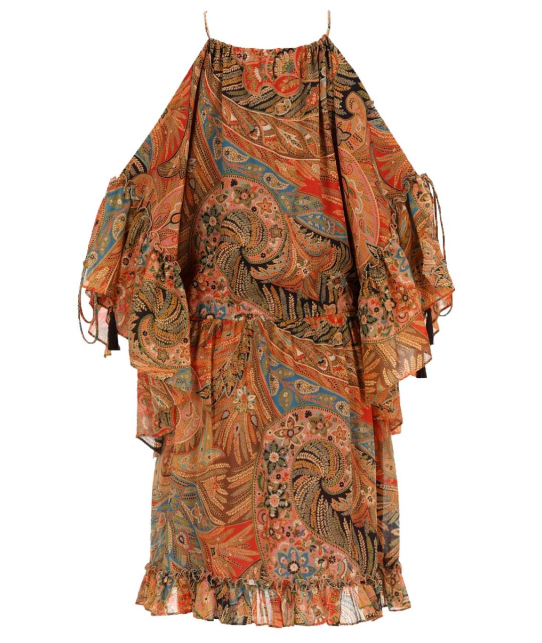 ETRO Мульти хлопковое повседневное платье, фото 2