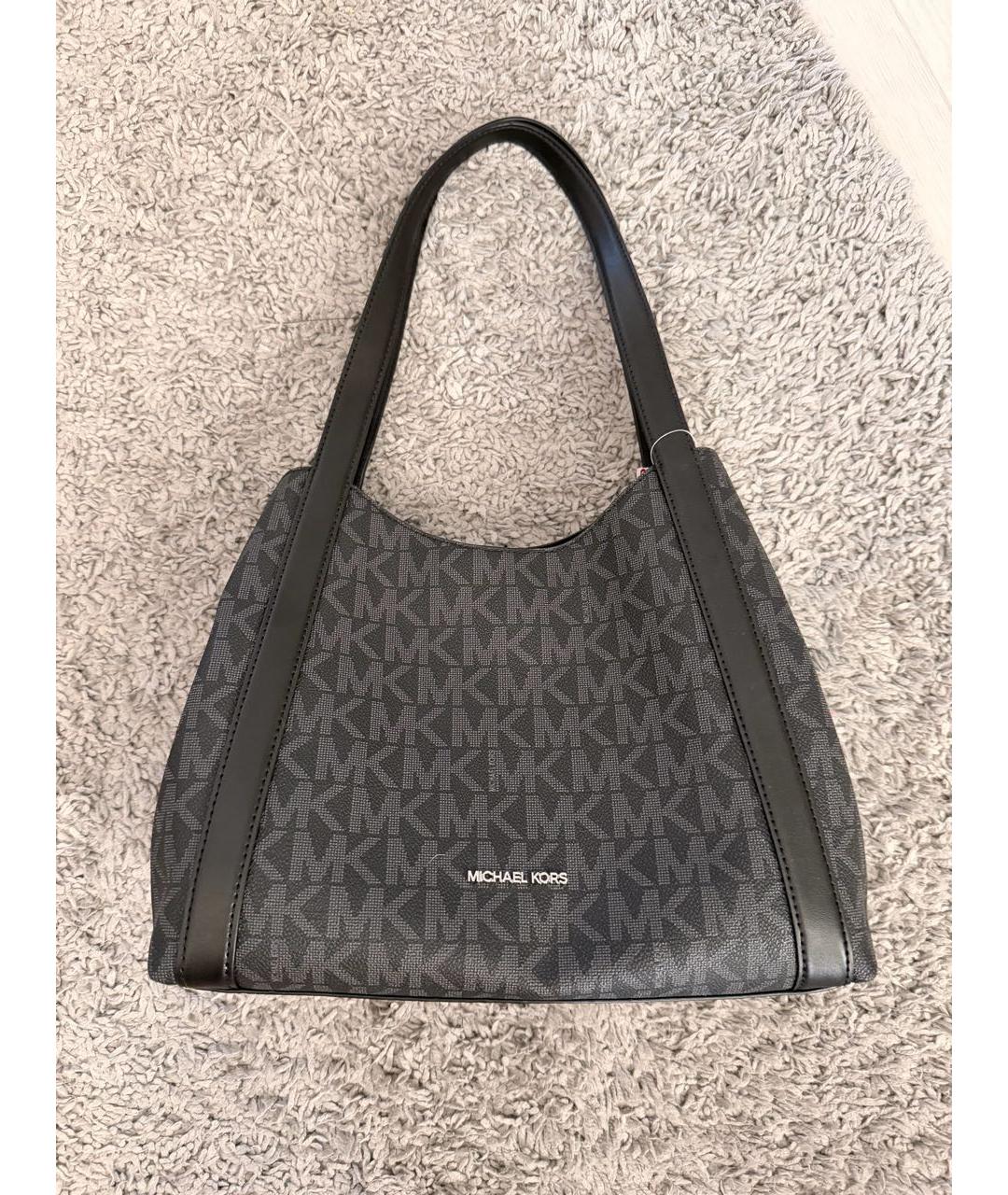 MICHAEL KORS Антрацитовая сумка с короткими ручками, фото 6