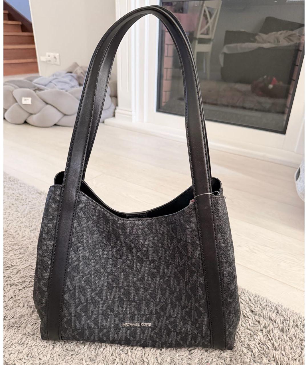 MICHAEL KORS Антрацитовая сумка с короткими ручками, фото 5