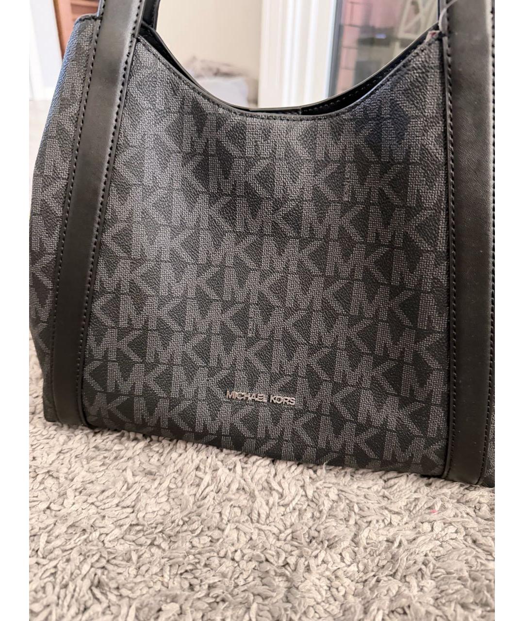 MICHAEL KORS Антрацитовая сумка с короткими ручками, фото 4