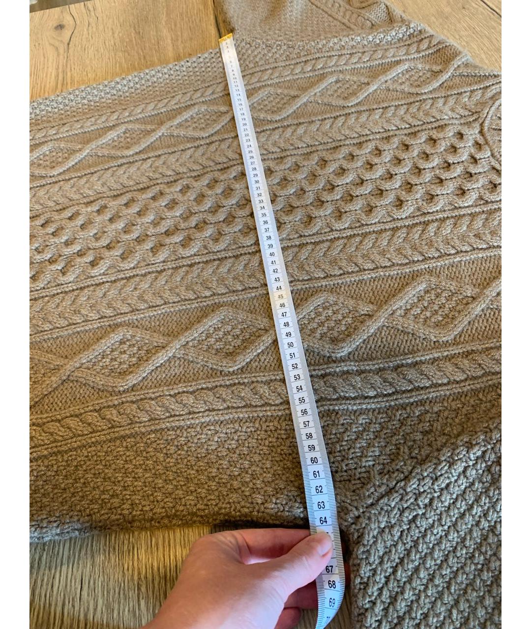LORO PIANA Бежевый кашемировый джемпер / свитер, фото 8