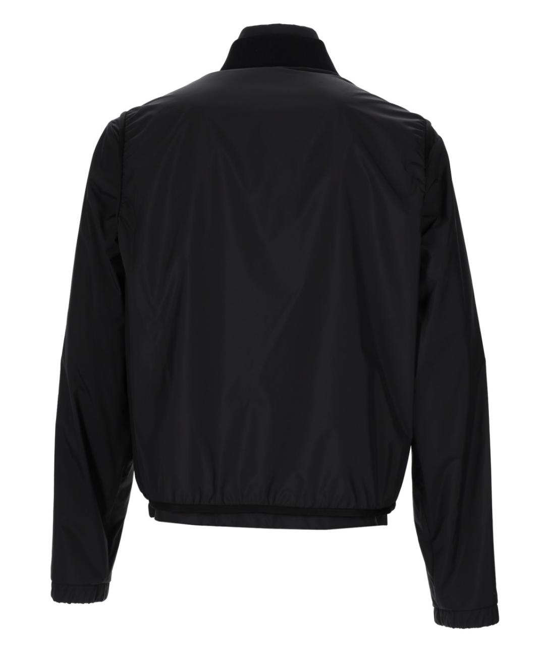 MONCLER Черная полиэстеровая куртка, фото 2