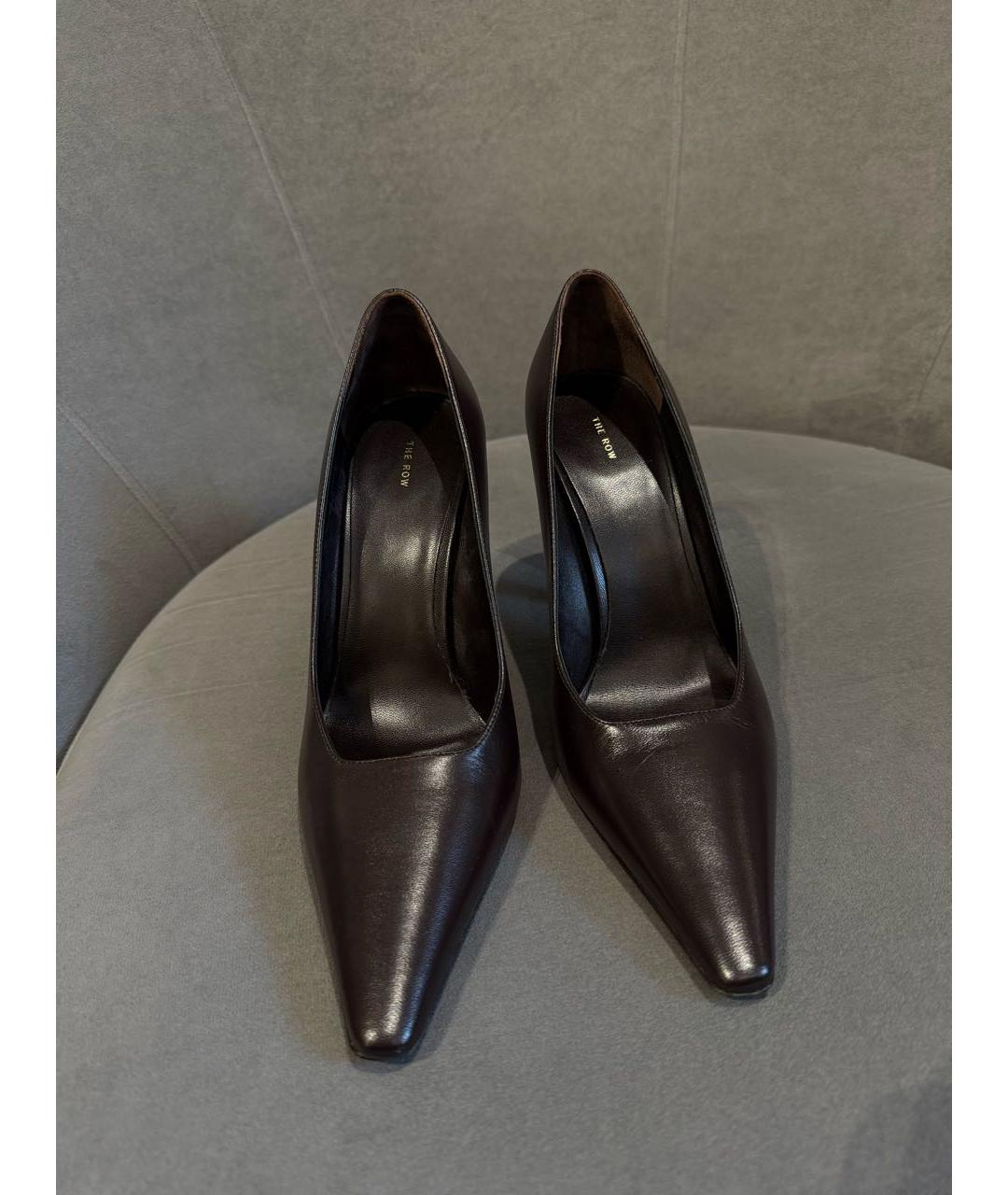 THE ROW Коричневые кожаные туфли, фото 2