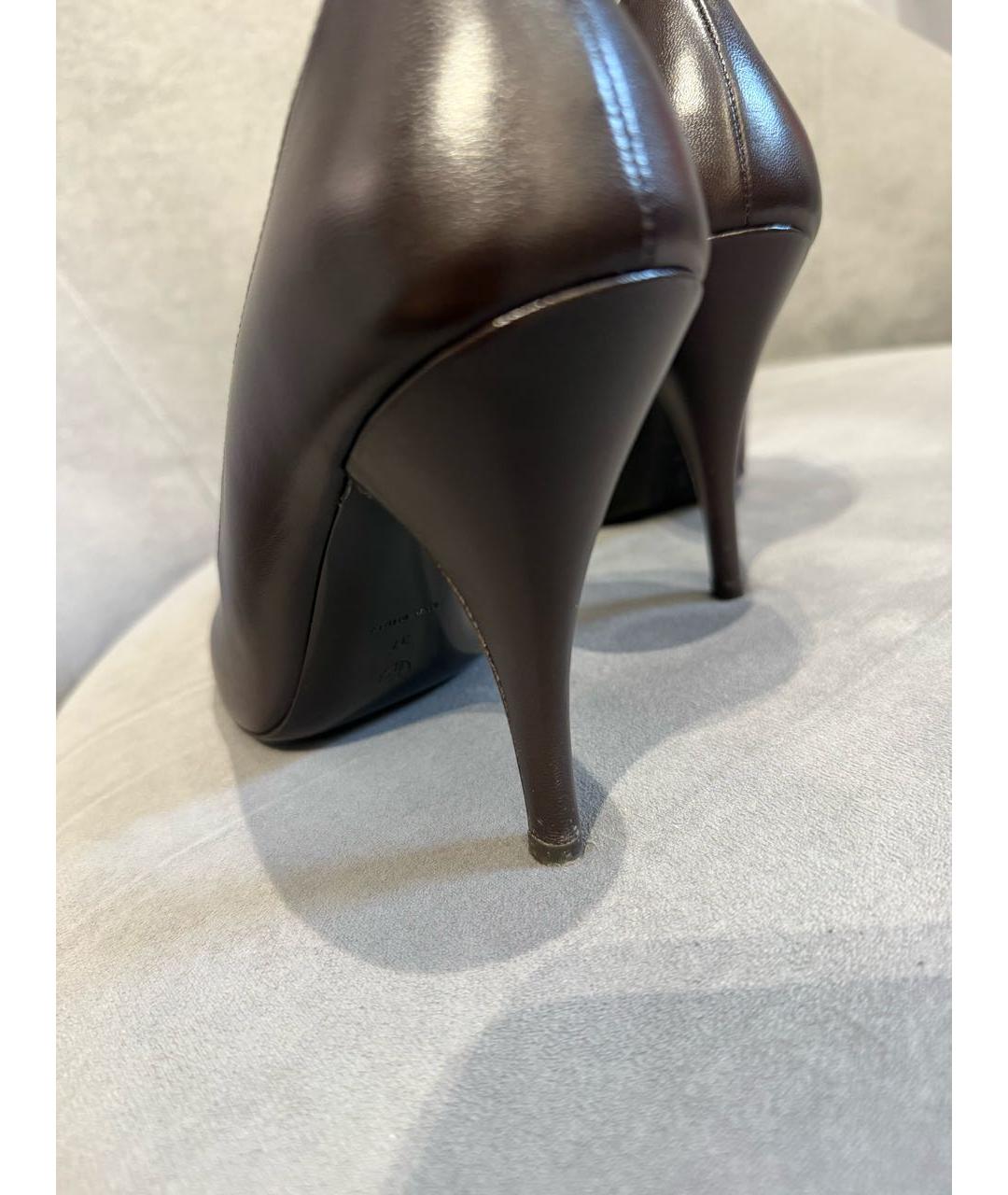 THE ROW Коричневые кожаные туфли, фото 8