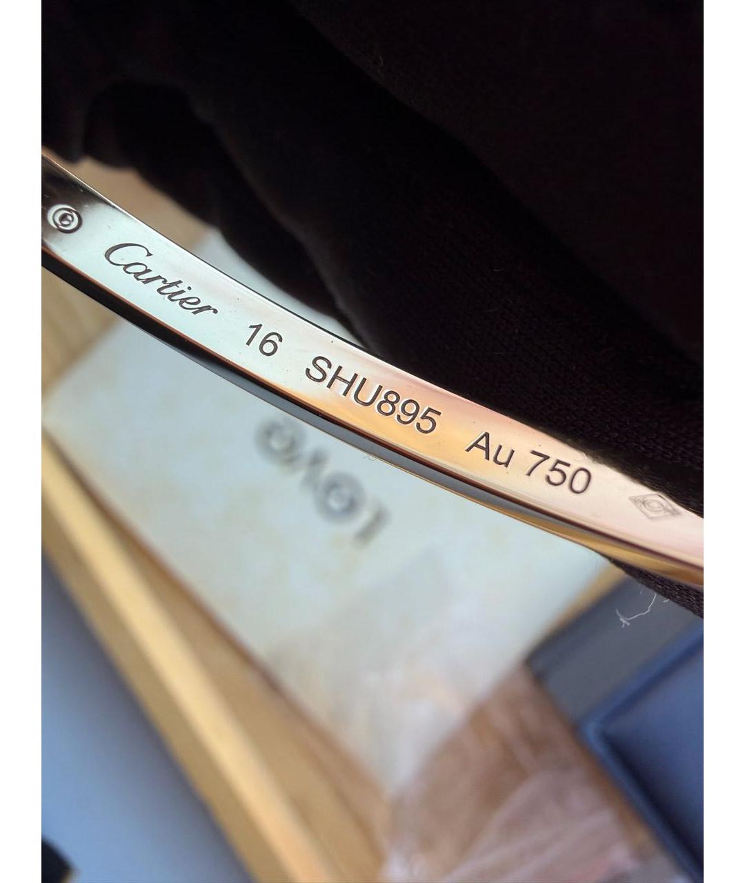 CARTIER Желтый браслет из желтого золота, фото 3