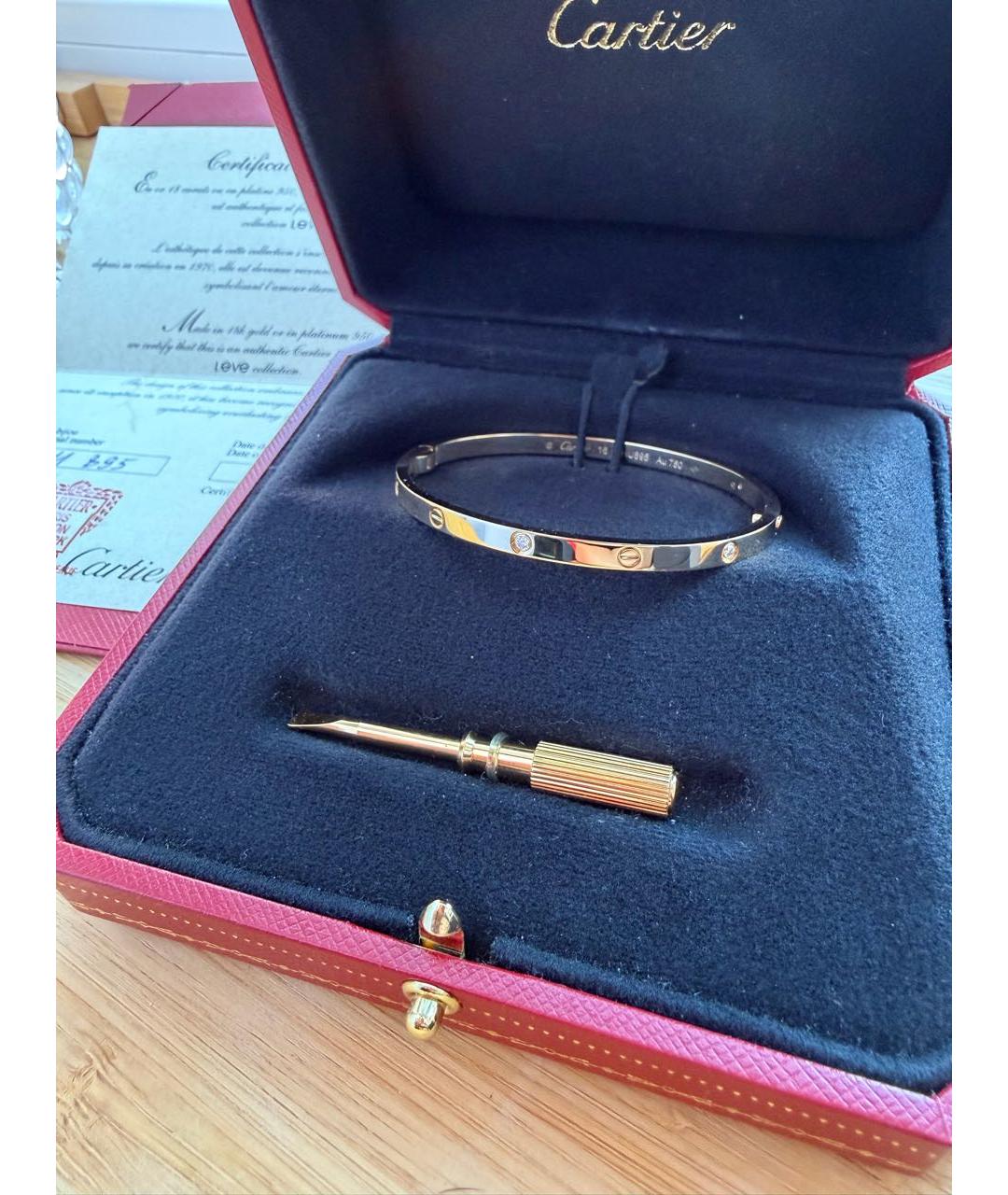 CARTIER Желтый браслет из желтого золота, фото 5